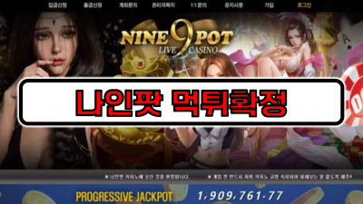 나인팟 먹튀확정