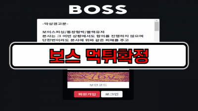 보스 먹튀확정